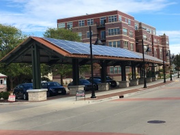 Solar Panels at Parking Canopy near Capital Brewery